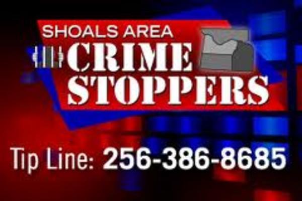 Shoals Area Crime Stoppers Logo and Tip Line.